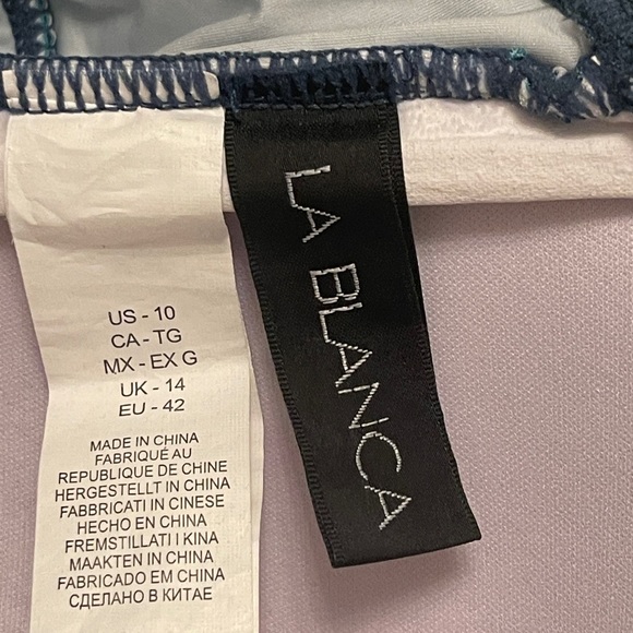 LA BLANCA
Ocean Ombré Tankini TOP SIZE 10 BOTTOMS SIZE 14 - Picture 13 of 14